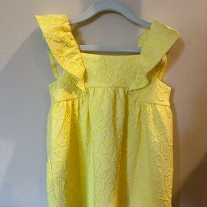 NEW WITH TAGS Janie and Jack Yellow Flutter Sleeve Dress - Size 4